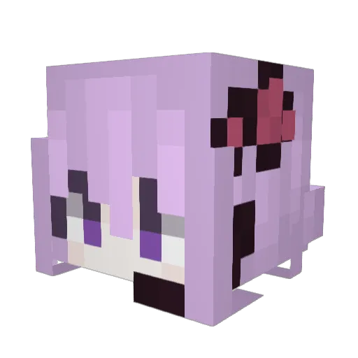 AI0213 Minecraft avatar head, 3D render