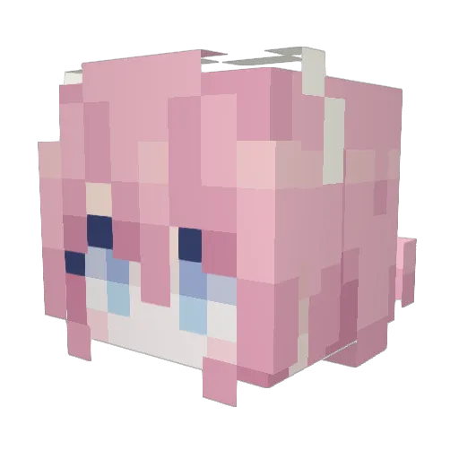AIAI250 Minecraft avatar head, 3D render