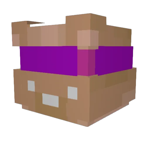 AIBERT0 Minecraft avatar head, 3D render