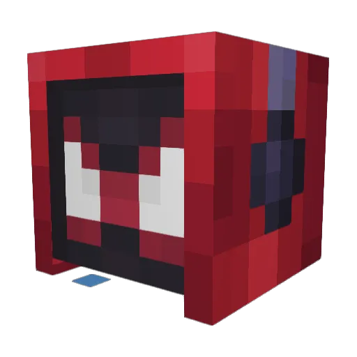 AIColossal Minecraft avatar head, 3D render