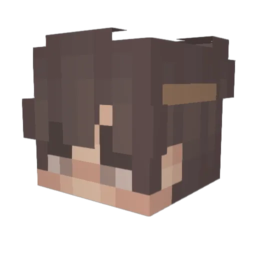 AIDJAI Minecraft avatar head, 3D render