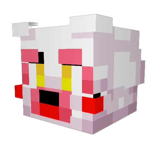 AIFreedbear1001 Minecraft avatar head, 3D render