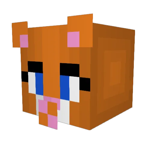 AIGLEfr Minecraft avatar head, 3D render