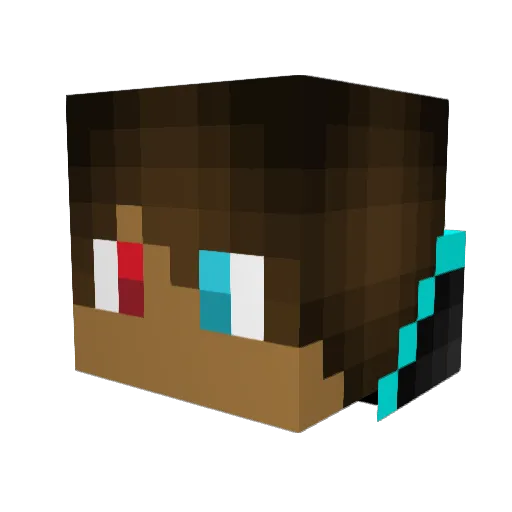 AII_Eyes_On_Me Minecraft avatar head, 3D render