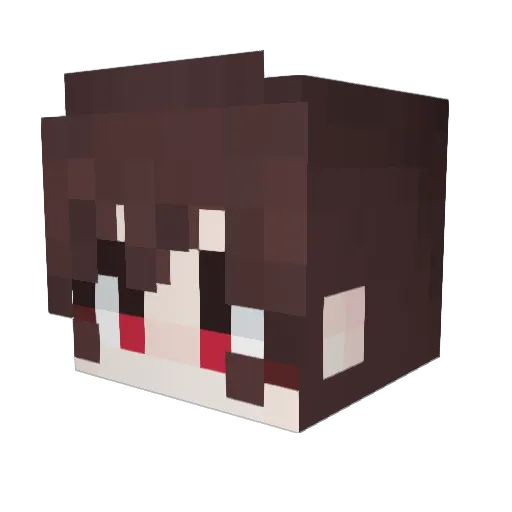 AIKESANA Minecraft avatar head, 3D render