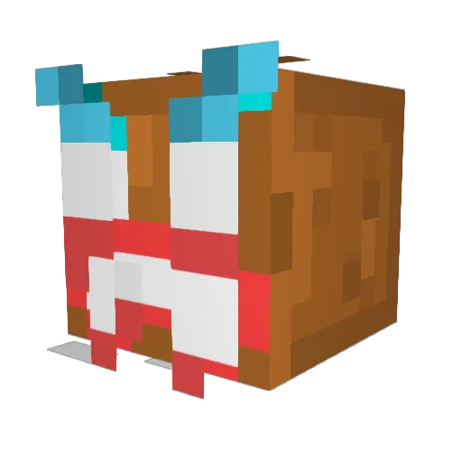 AIMGAMING1 Minecraft avatar head, 3D render