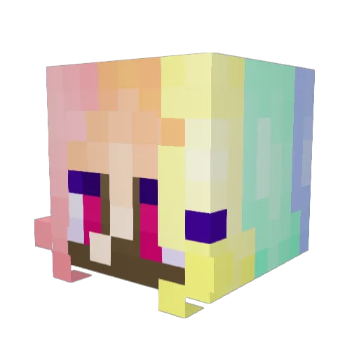 AIMfortheStarz Minecraft avatar head, 3D render