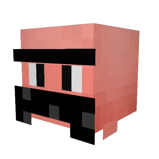 AIMusabPatawe Minecraft avatar head, 3D render