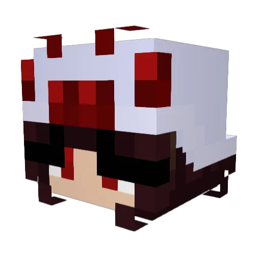 AINLLX Minecraft avatar head, 3D render
