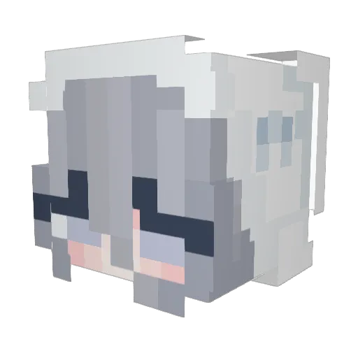 AINNY__ Minecraft avatar head, 3D render