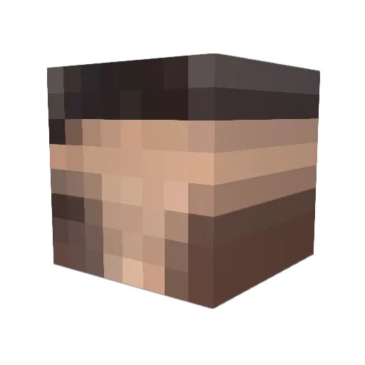 AIOH99 Minecraft avatar head, 3D render