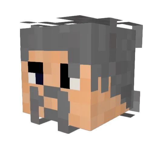 AIRnezeQ Minecraft avatar head, 3D render