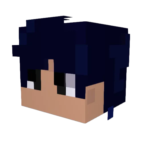 AIS0220 Minecraft avatar head, 3D render