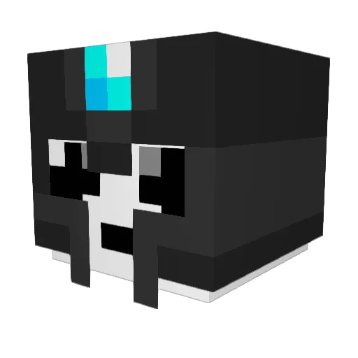 AIS321 Minecraft avatar head, 3D render