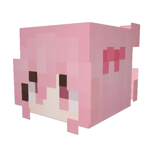 AISACK78 Minecraft avatar head, 3D render