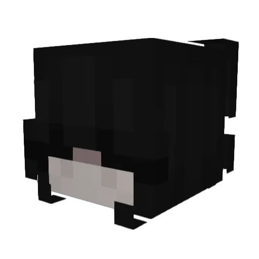AISCII Minecraft avatar head, 3D render