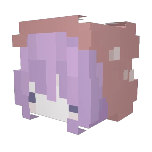 AISFORTH Minecraft avatar head, 3D render