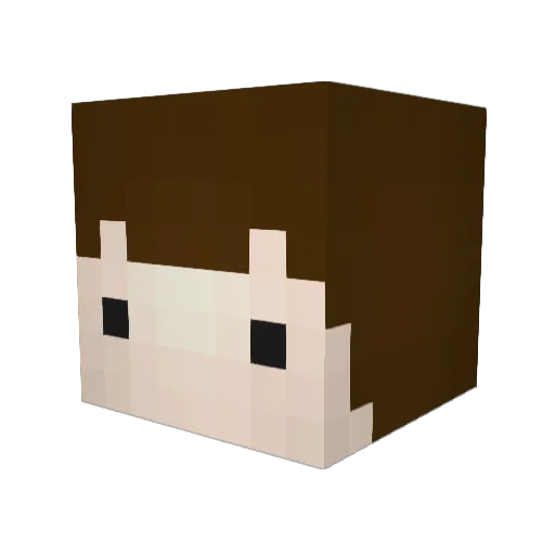 AISup1212 Minecraft avatar head, 3D render
