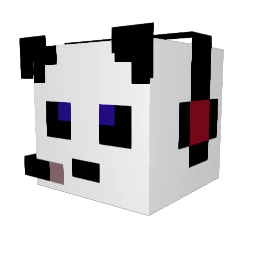 AI_David Minecraft avatar head, 3D render