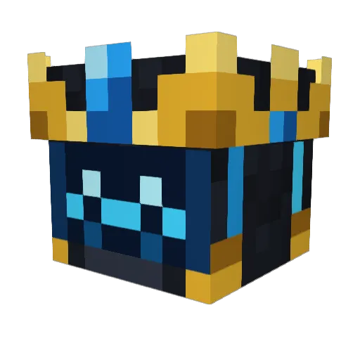 AI_Lord Minecraft avatar head, 3D render