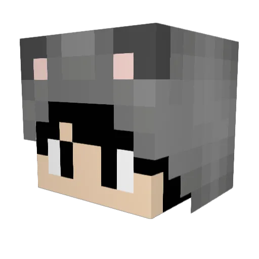 AI_Nando Minecraft avatar head, 3D render