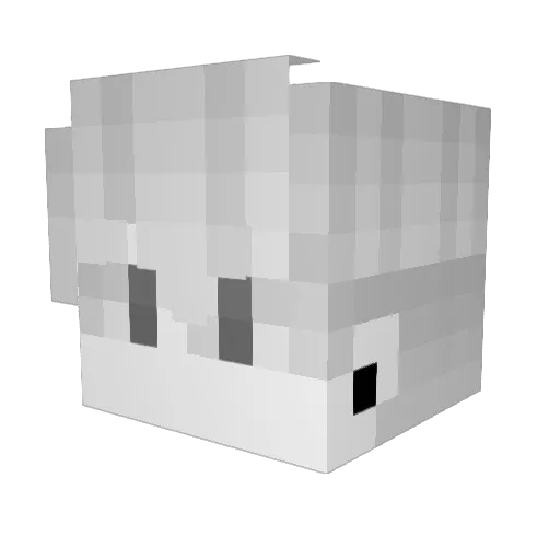 AIec1337 Minecraft avatar head, 3D render