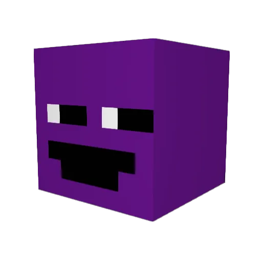 AIexAIR Minecraft avatar head, 3D render
