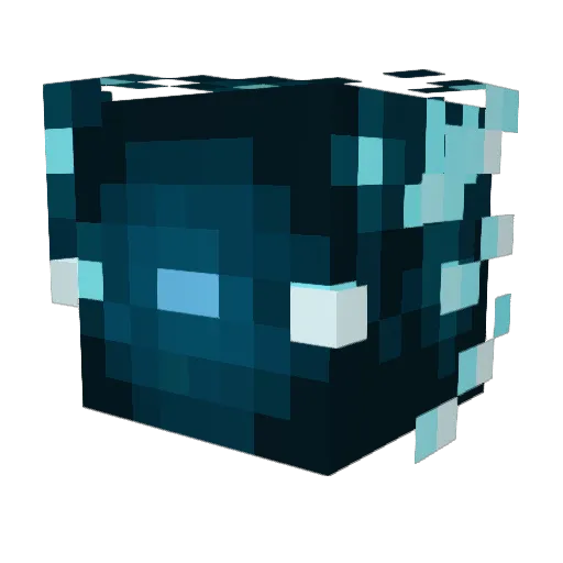 AIexolotl Minecraft avatar head, 3D render
