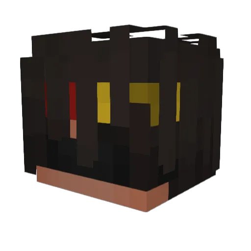 AImmortalDemon Minecraft avatar head, 3D render