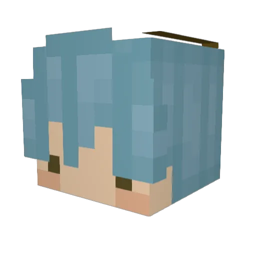 AImondWater23 Minecraft avatar head, 3D render