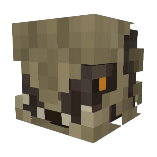 AIqhx Minecraft avatar head, 3D render