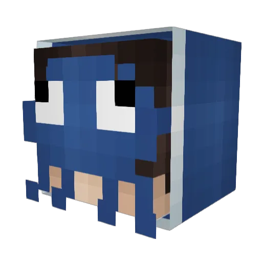 AJ173 Minecraft avatar head, 3D render