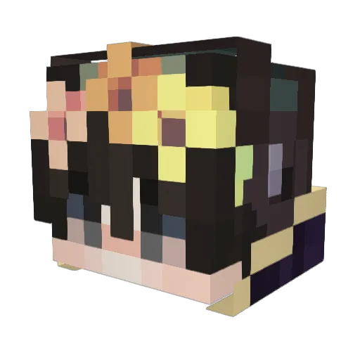 AJ1925 Minecraft avatar head, 3D render
