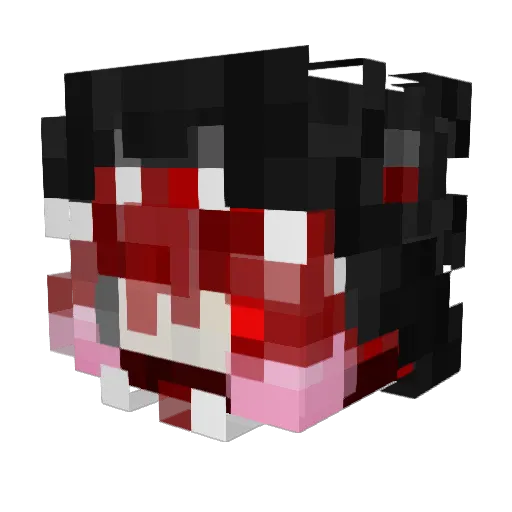 AJ4AJ Minecraft avatar head, 3D render