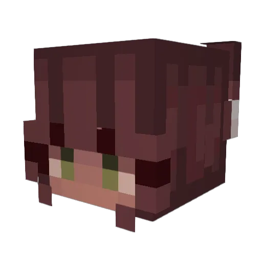AJ888 Minecraft avatar head, 3D render
