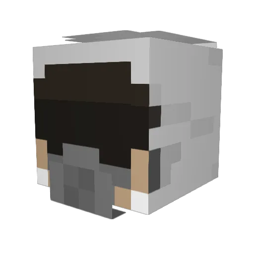 AJAX_53 Minecraft avatar head, 3D render