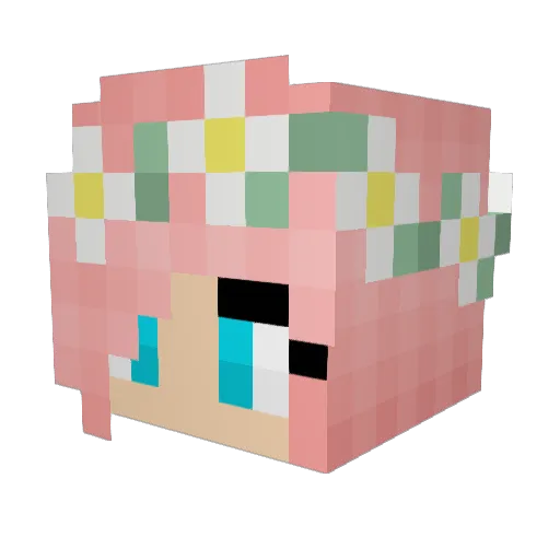 AJAndre Minecraft avatar head, 3D render