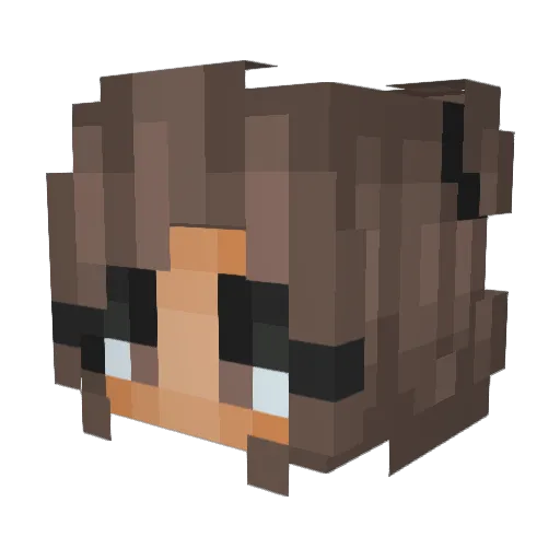 AJB163 Minecraft avatar head, 3D render
