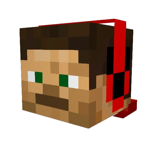 AJBalmer Minecraft avatar head, 3D render