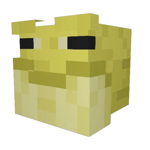 AJBananaminion Minecraft avatar head, 3D render