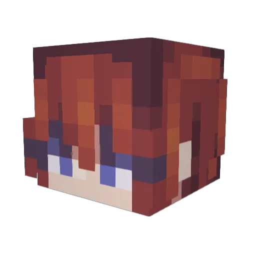 AJBenMayer Minecraft avatar head, 3D render