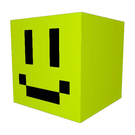 AJBenn Minecraft avatar head, 3D render