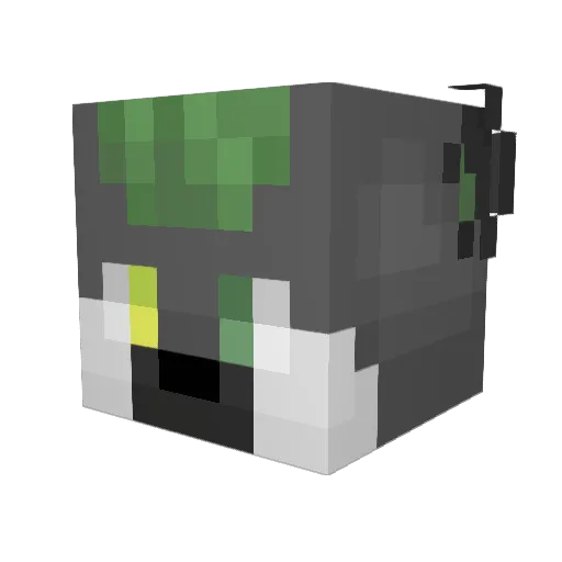 AJH657 Minecraft avatar head, 3D render