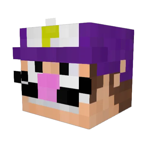AJL7X Minecraft avatar head, 3D render