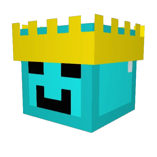 AJMAL5 Minecraft avatar head, 3D render
