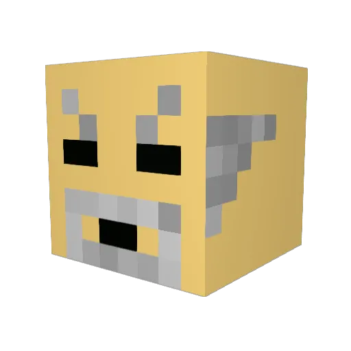 AJMack73 Minecraft avatar head, 3D render