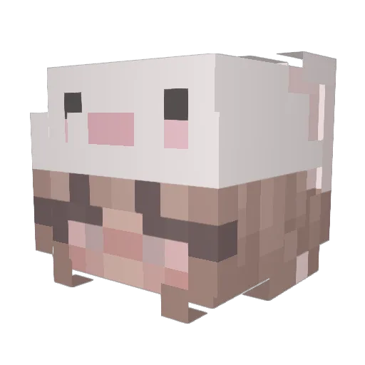 AJOZAGAMING Minecraft avatar head, 3D render