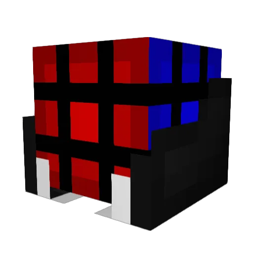 AJP07 Minecraft avatar head, 3D render