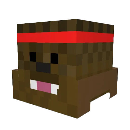 AJP2001 Minecraft avatar head, 3D render