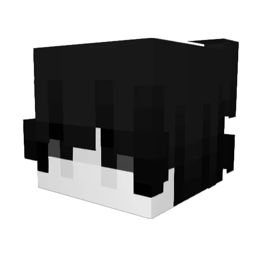 AJPodem Minecraft avatar head, 3D render